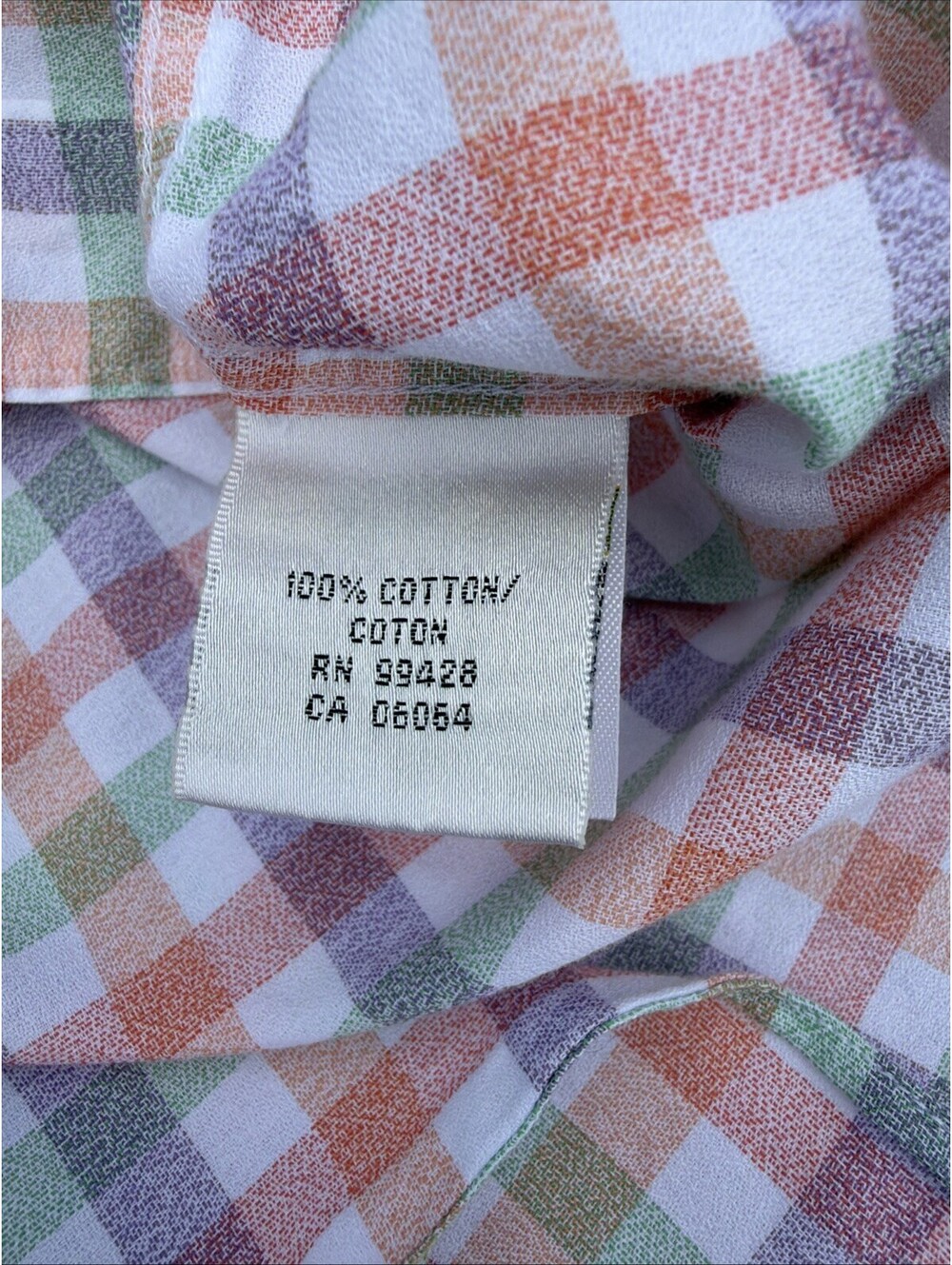 Bugatchi Shirt Mens XXL Classic Fit Short Sleeve Button Down Coral Plaid - Picture 6 of 9